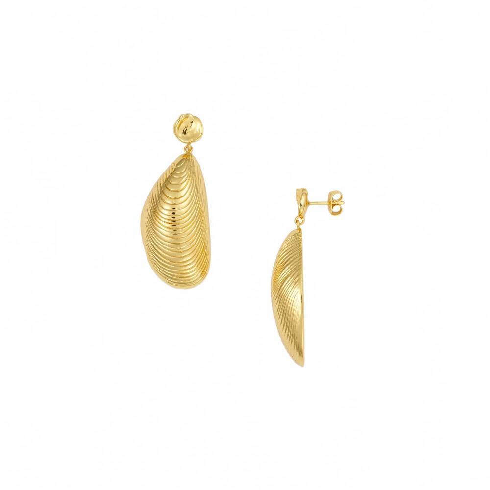 NEW ANNI LU women's moules earring in gold